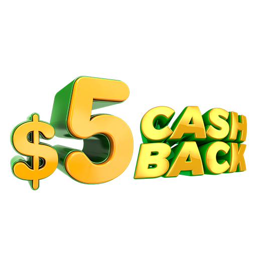 Real Cashback — up to $5 per lot